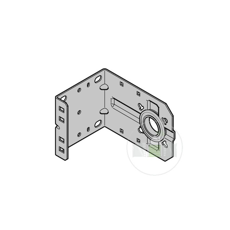 Palier d'extrémité gauche avec patte de fixation N°1 taille 6 Hormann Référence 3096304