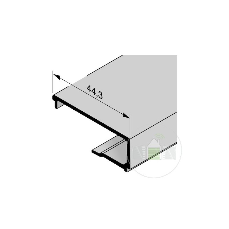 Parclose en aluminium pour portillon indépendant GA 007, E6 / C35 Hormann Référence 3094042