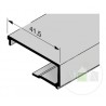 Parclose en aluminium pour portillon indépendant GA 008, E6 / C0 Hormann Référence 3094043