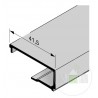 Parclose en aluminium pour portillon indépendant GA 011, E6 / C0 Hormann Référence 3095014