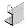 Parclose en aluminium pour portillon indépendant GA 012, E6 / C35 Hormann Référence 3097001