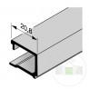 Parclose en aluminium pour portillon indépendant GA 004, E6 / C0 Hormann Référence 3094037