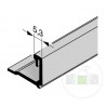 Parclose en aluminium pour portillon indépendant GA 005, E6 / C35 Hormann Référence 3094040