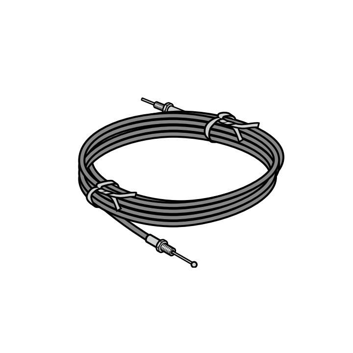 Câble sous gaine avec boule Lg 2000mm Hormann Réference 4546615