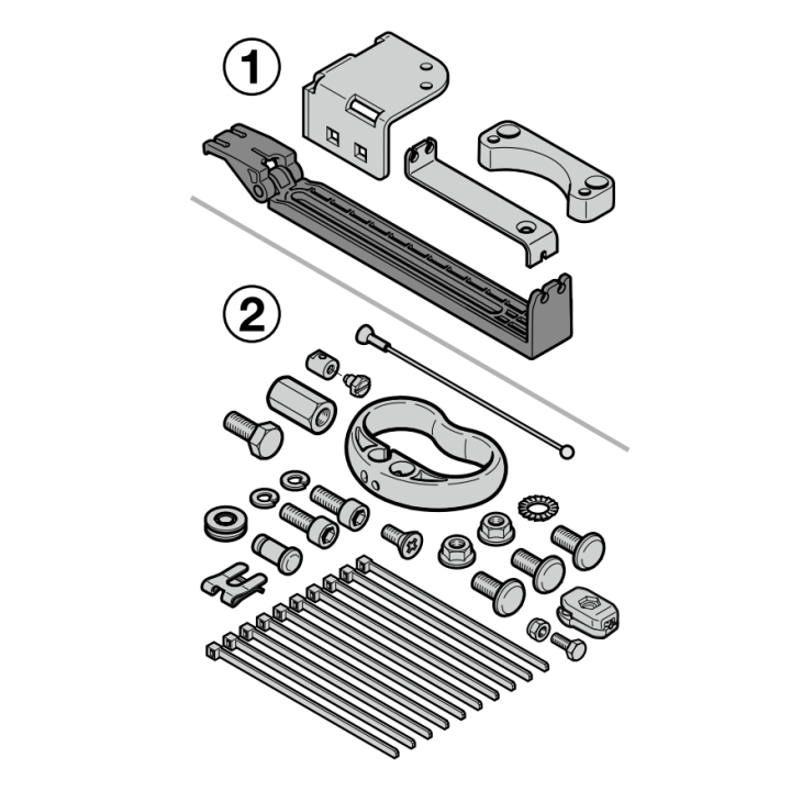Sachet d'accessoires SE 2 pour déverrouillage Hormann Référence 638918