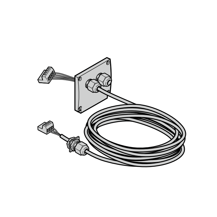 Câble de connexion moteur 4 x 1,0 mm lg 6000mm Hormann Référence 638019