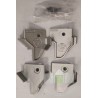 Set embout anti pincement RAL 9006 (non laqué) Hormann