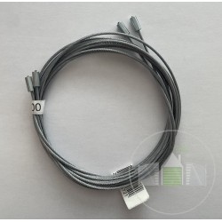 Paire de câble de 2mm Lg 2100mm Rollmatic Hormann Référence 8991296