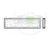 Vitre double synthétique type D 680mm cristallin Hormann Référence 4014350