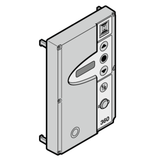 Façade armoire 360 avec boutons et platine de clavier Hormann Référence 637752