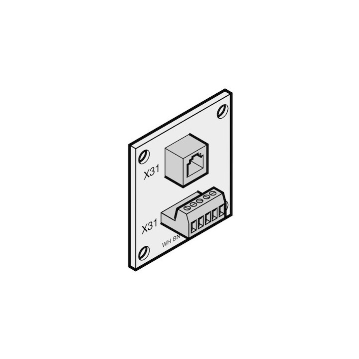 Platine d'adaptation pour câble spiralé (tablier de porte) HORMANN Référence 636914