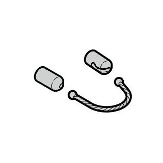 Anneau portes clés flexible avec douille de fixation pour télécommande HSD Hormann Référence 437624