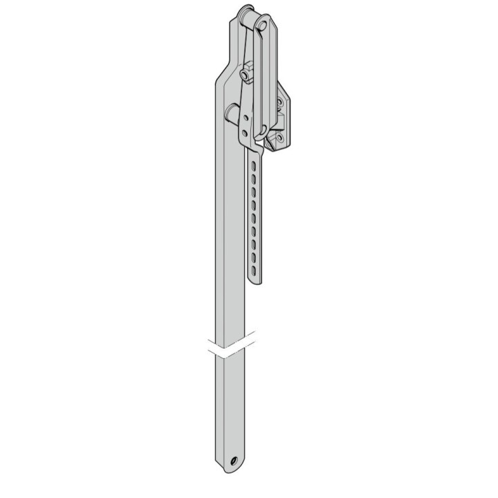 Bras droit embase ZAMAC Hauteur 2125 de porte S95 Hormann