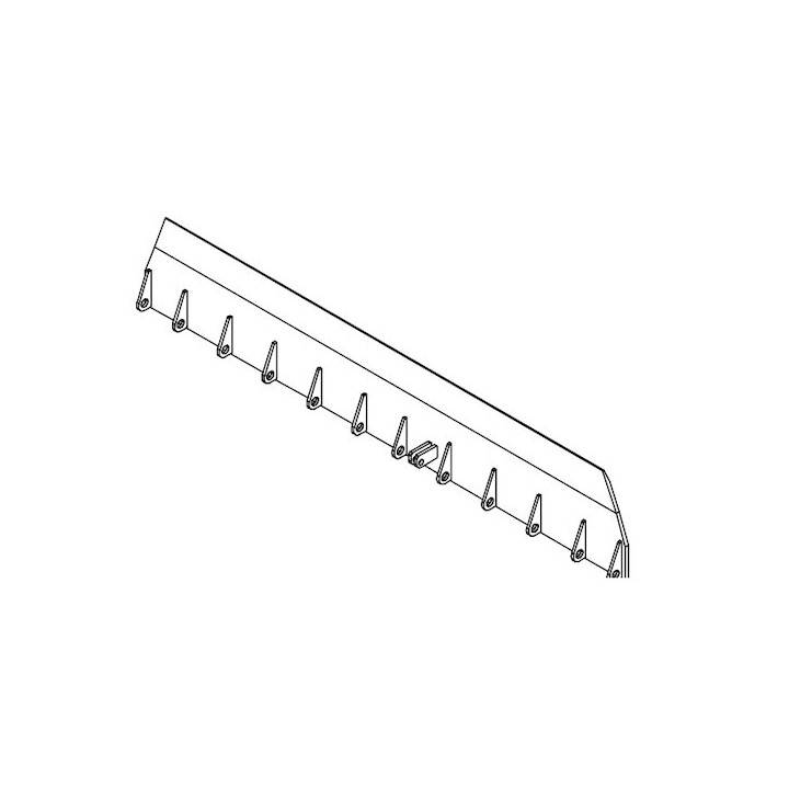 Lèvre MLS / MRS 2250 Ral 9017 antidérapant Type S Hormann Référence 2000041
