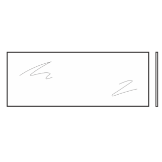 Vitre simple synthétique, transparente, 3mm, FK Hormann Référence 3095225