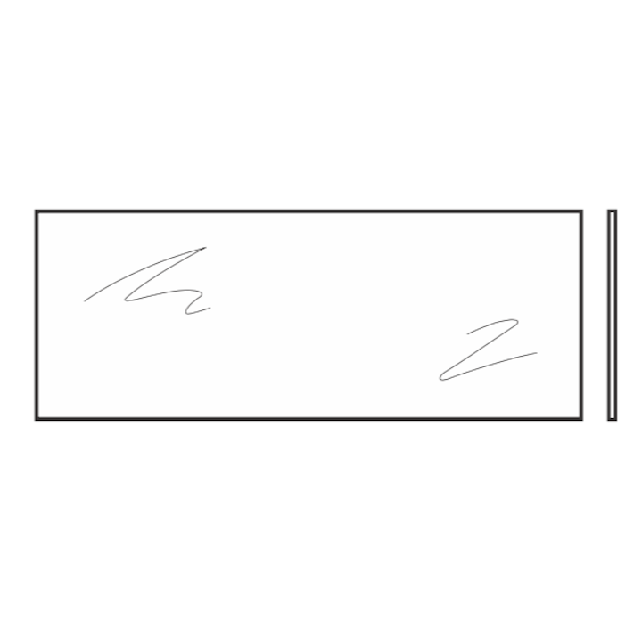 Vitre simple polycarbonate, transparente, 6mm, P Hormann Référence 3095228
