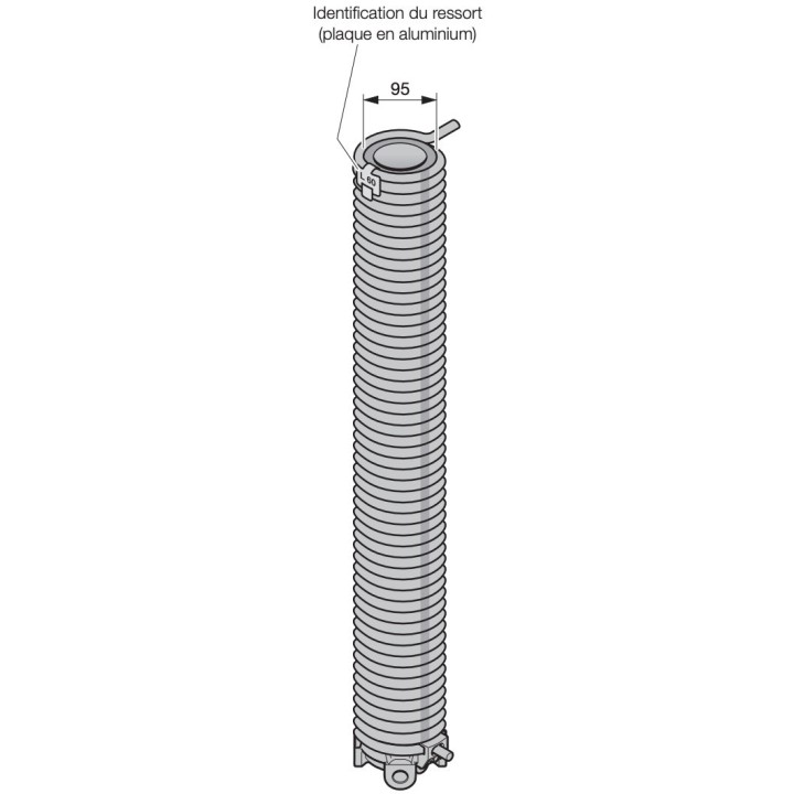 L60 Ressort de torsion porte Hormann Référence 3094781