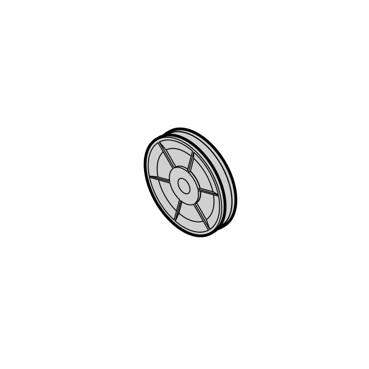 Poulie de renvoi de câble Diam78mm Hormann Référence 3047251