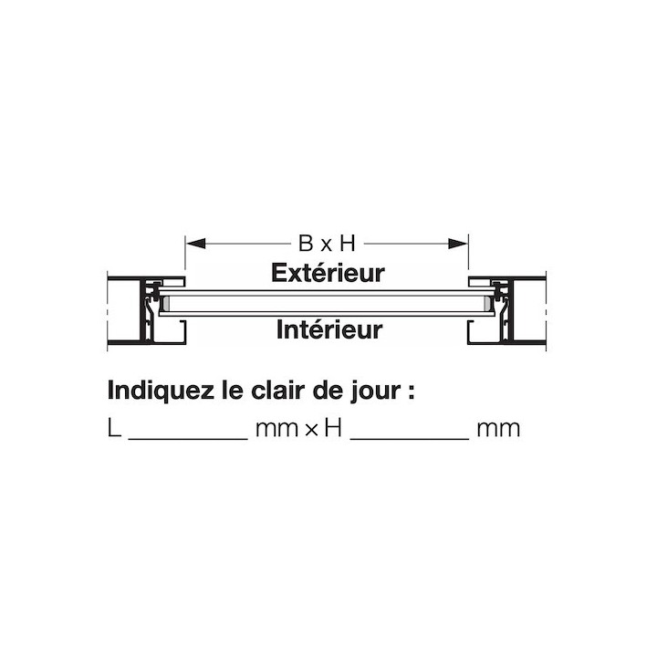 Vitre double polycarbonate, transparente 16mm, PD Hormann Référence 3095242