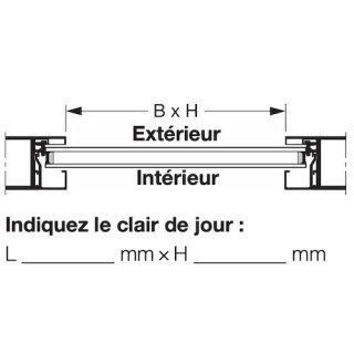 Treillis métallique laqué au pistolet, SG Hormann Référence 3095229