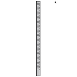 Contre rail L3670mm Hormann Référence 3097037