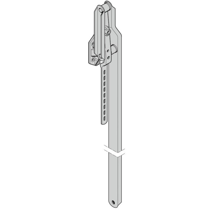 Bras gauche embase plastique Hauteur 2075 de porte S95 Hormann