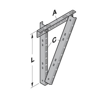 Pattes d'ancrage C45 L833mm Hormann référence 3044766