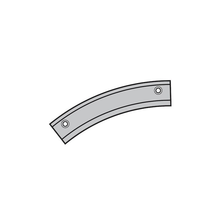 Courbe de rail de guidage supérieure pour type de ferrure L Hormann Référence 3044809