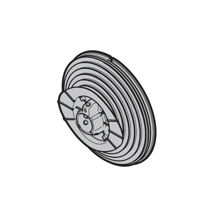 Tambour d'enroulement gauche conique taille 6 pour ferrures V, VU avec poulie à rebord Hormann Référence 3042731