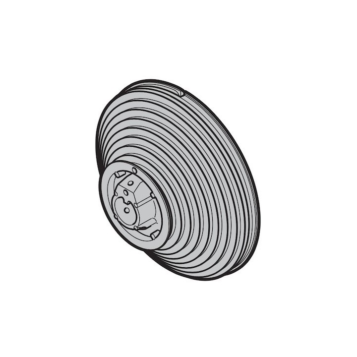 Tambour d'enroulement gauche conique taille 7 pour ferrures V, VU avec poulie à rebord Hormann Référence 3042733
