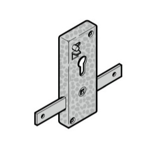 Serrure à cylindre profilé, TS 42 mm Hormann Référence 3039949