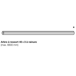 Arbre à ressort 40x3 à rainure Hormann Référence 3045688