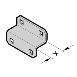 Equerre de soutien pour console x19mm Hormann Référence 3088620