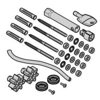 Sachet de vis pour moteur Lineamatic série 2 et Portronic S4000 Hormann Référence 439358