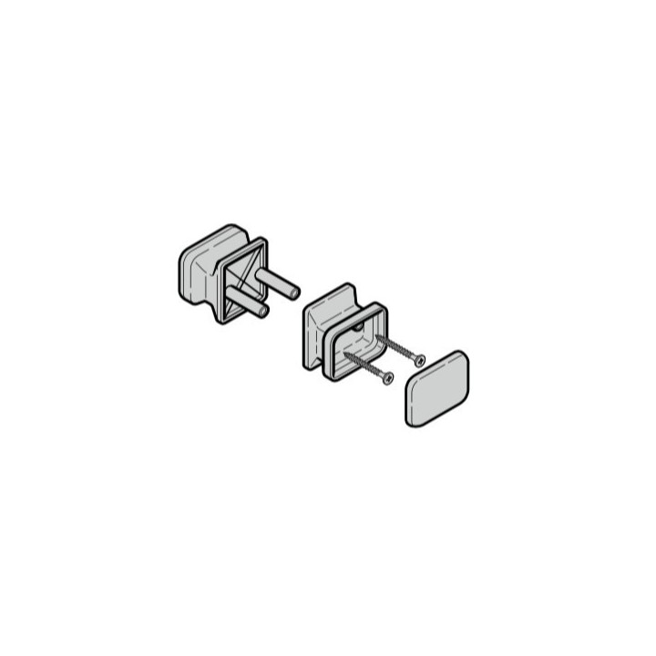 Set : garniture à bouton inférieur Référence 3054156 pour porte sectionnelle Hormann