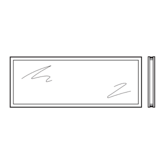 Vitre double synthétique 26mm Transparente S2 Hormann Référence 3095243