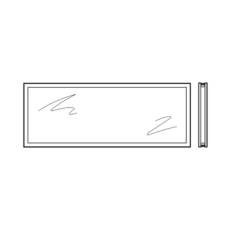 Vitre double polycarbonate 26mm Transparente C2 Hormann Référence 3095249