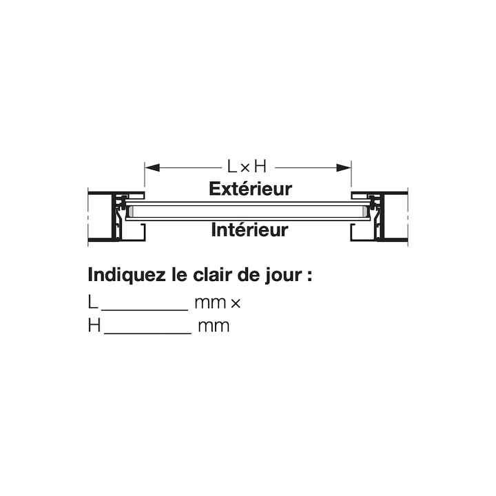 Vitre double en verre de sécurité trempé 26mm Transparente E2 Hormann Référence 3090382