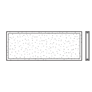 Vitre double synthétique structure cristalline 26mm R2 Hormann Référence 3095244