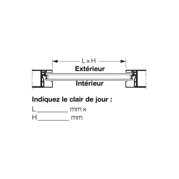Vitre double synthétique structure cristalline 26mm R2 Hormann Référence 3095244