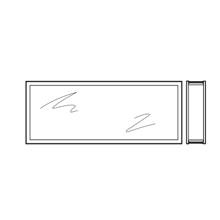Vitre synthétique épaisseur 80 transparente 45mm Vitre double K2 Hormann Référence 3095256