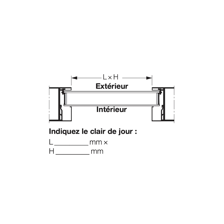 Vitre synthétique épaisseur 80 transparente 45mm Vitre double K2 Hormann Référence 3095256