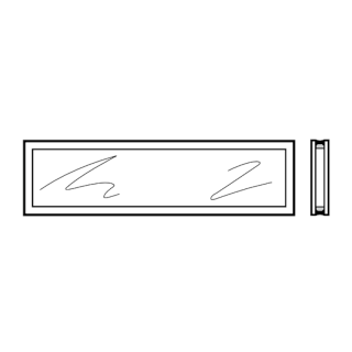 Vitre transparente pour hublot de type D 16mm Hormann Référence 3092754