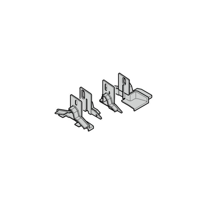 Set : embout socle et fermeture DIN droite porte sectionnelle Hormann Référence 3064284