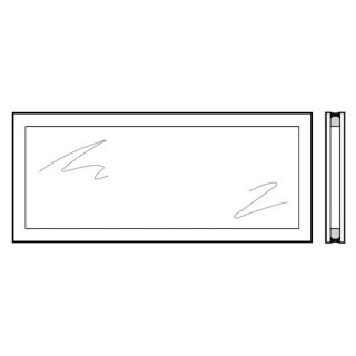 Vitre double synthétique transparente pour hublot type A Hormann Référence 3090823
