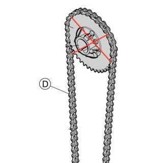 Chaine de treuil lg 1613mm Hormann Référence 3076894