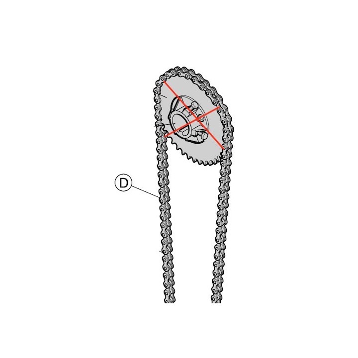 Chaine de treuil lg 1613mm Hormann Référence 3076894