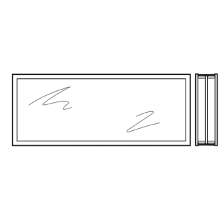 Vitre triple synthétique 51mm Teintée en gris A3 Hormann Référence 3095262