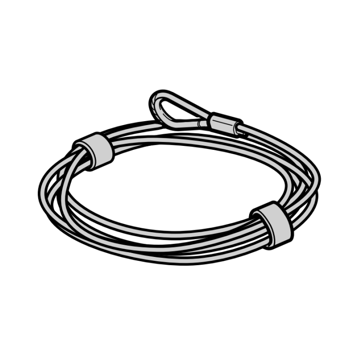 Cable de traction 4mm Lg 12m Hormann Référence 3095590