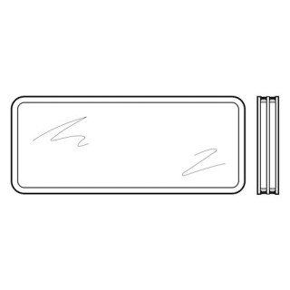 Vitre triple synthétique, transparente pour hublot type A, 51mm Hormann Référence 3091875